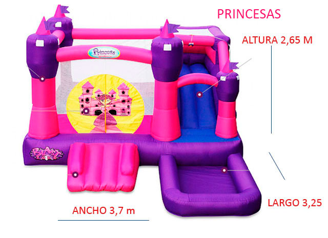 Castillo Hinchable Alquiler Princesas